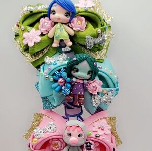 Hairbows inspired in "INSIDE OUT 2 " "ENVY, SADNESS,JOY , EMBARRASSMENT..